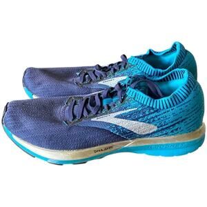 Brooks Levitate Running Shoes Women's 9 DNA AMP Knit Teal Navy Trainer Sneakers